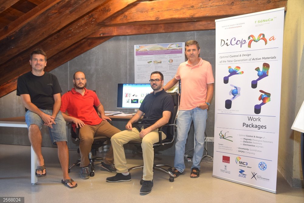 UPCT desarrolla herramientas computacionales para diseñar con materiales inteligentes Jesús Martínez Frutos, del Departamento de Estructuras, Construcción y Expresión Gráfica, responsable del proyecto Dicopma