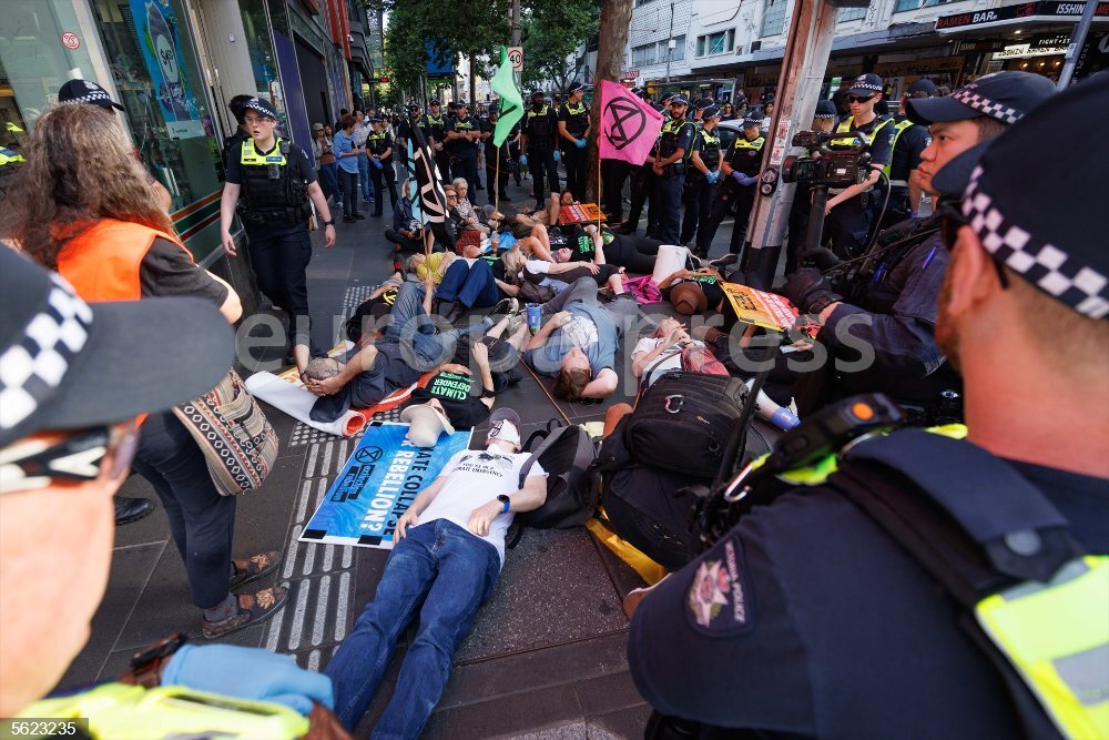 Extinction Rebellion Protest in Melbourne - EUROPAPRESS