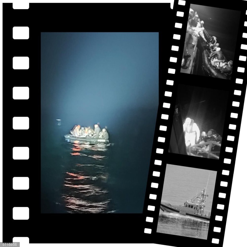 Almería.-Rescatados trece magrebíes, entre ellos un menor, de una neumática a cinco millas de Cabo de Gata Embarcación neumática con trece migrantes rescatada a cinco millas del Cabo de Gata, en Almería.