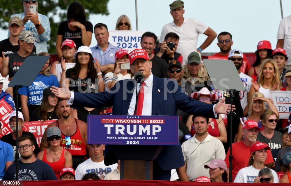 Trump Racine Wi Rally Trump campaign rally in Wisconsin - EUROPAPRESS