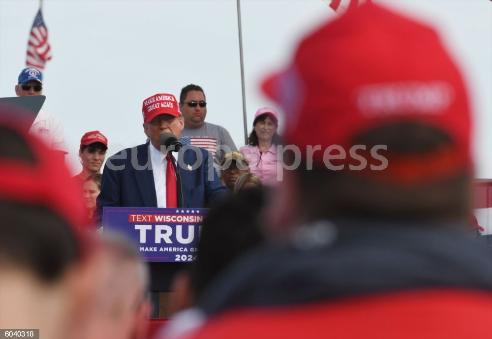 Trump Racine Wi Rally Trump campaign rally in Wisconsin - EUROPAPRESS