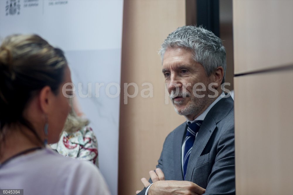 Marlaska inaugura la nueva sede de la Dirección General de Protección Internacional El ministro del Interior, Fernando Grande-Marlaska, durante la inauguración de la nueva sede de la Dirección General de Protección Internacional, a 21 de junio de 2024, en Madrid (España). La Dirección General de Protección Internacional ejerce las competencias del Ministerio sobre la instrucción y tramitación de los procedimientos en materia de protección internacional, apatridia y protección temporal.