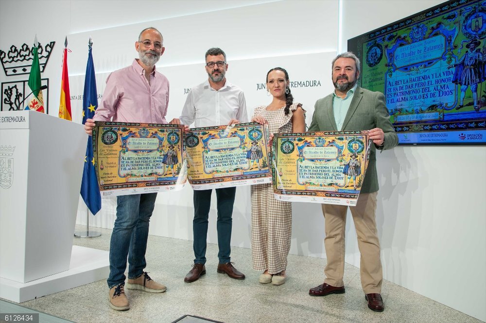 Turismo.- Más de 600 personas participan en la representación popular de 'El alcalde de Zalamea' del 15 al 18 de agosto Presentación de la representación de 'El alcalde de Zalamea'