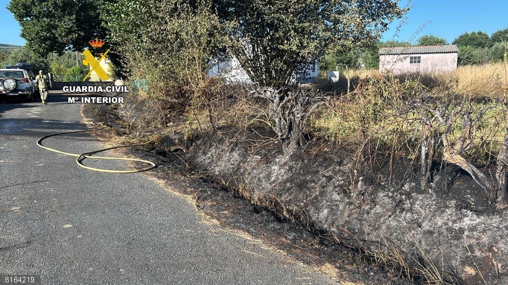 Zona afectada por un incendio en Toques (A Coruña). Zona afectada por un incendio en Toques (A Coruña).