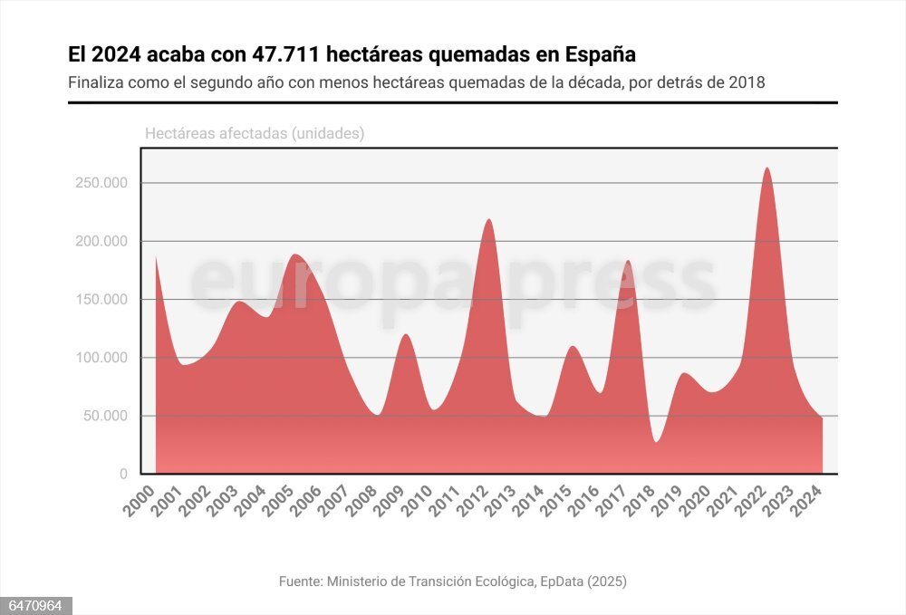 El 2024 Acaba Con 47 711 Hect reas Quemadas En Espa a El Segundo A o el-2024-acaba-con-47-711-hect-reas-quemadas-en-espa-a-el-segundo-a-o