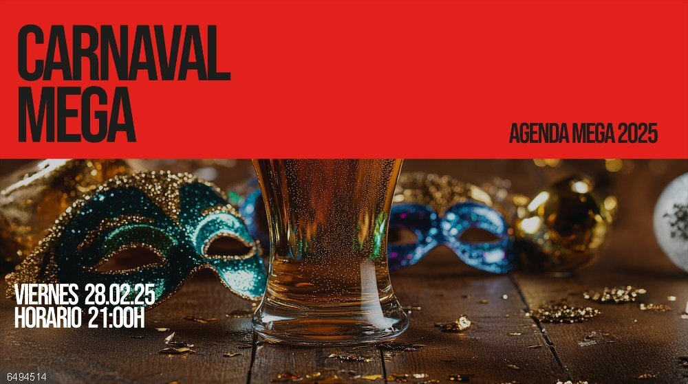 El Museo de Estrella Galicia celebrará el Carnaval MEGA el 28 de febrero con una cena, música y concurso de disfraces Cartel del evento