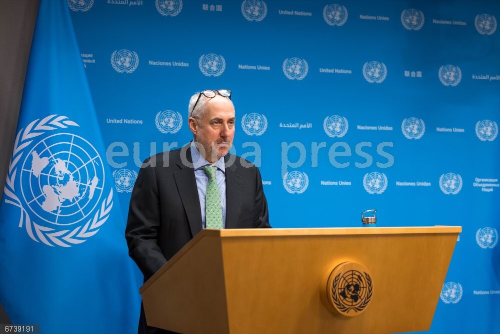 Stéphane Dujarric Spokesperson for the United Nations Secretary-General - EUROPAPRESS Stéphane Dujarric Spokesperson for the United Nations Secretary-General - EUROPAPRESS
