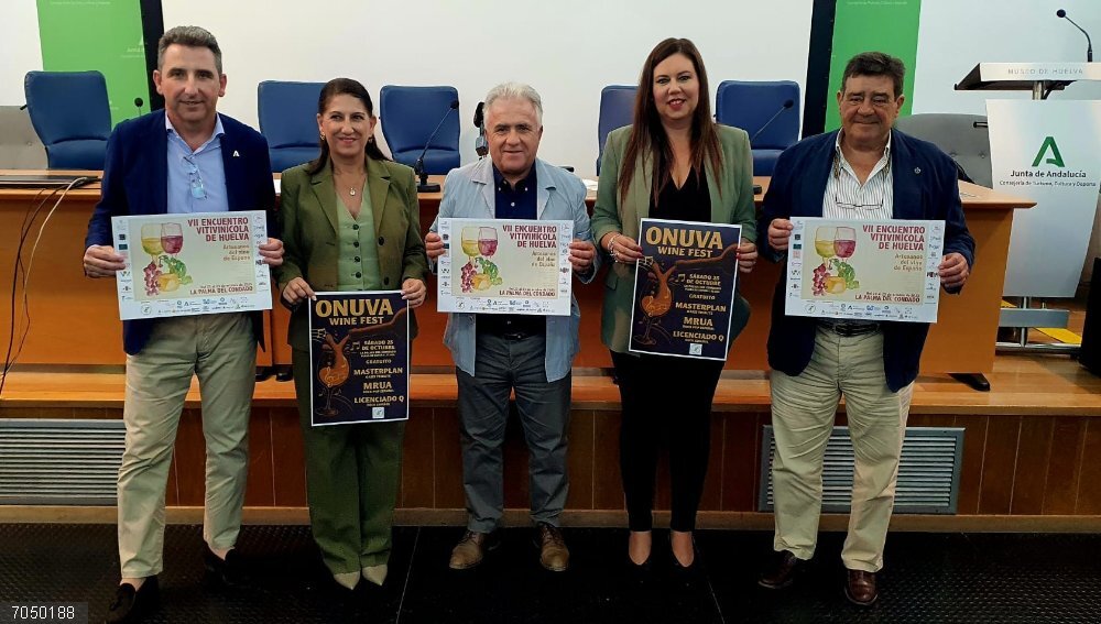 Huelva.- La Palma del Condado acoge este fin de semana el VII Encuentro Vitivinícola con 17 bodegas Presentación del séptimo encuentro Vitivinícola de Huelva en La Palma del Condado de Huelva.