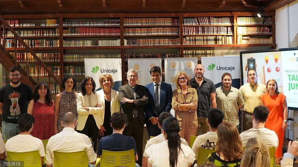 Unicaja y UPSA lanzan una nueva convocatoria de 'Talent Junior' para reconocer proyectos innovadores y de impacto social Presentación de una nueva edición de 'Talent Junio' de Unicaja y UPSA.