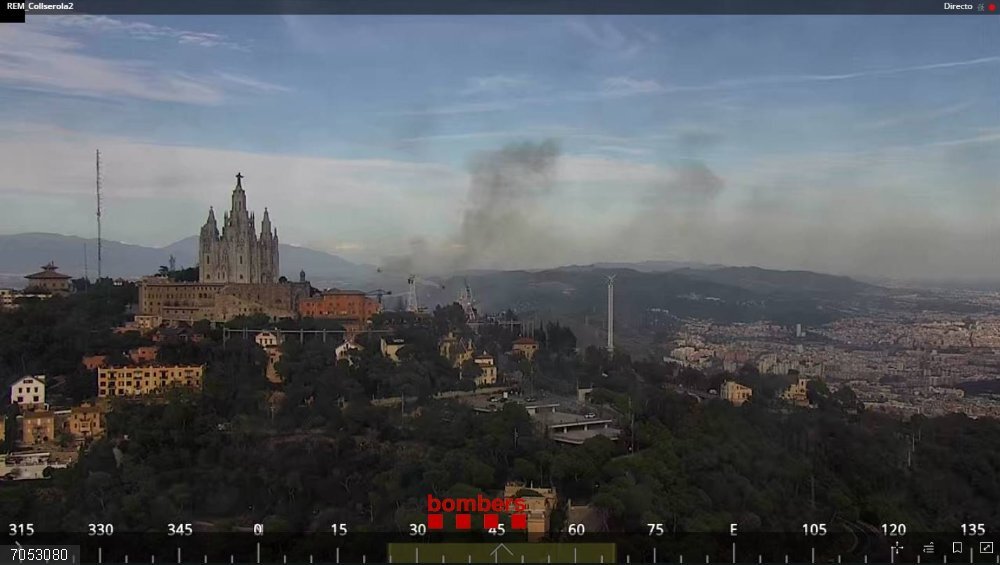 Incendio en el Turó de Montcada (Barcelona) Incendio en el Turó de Montcada (Barcelona)