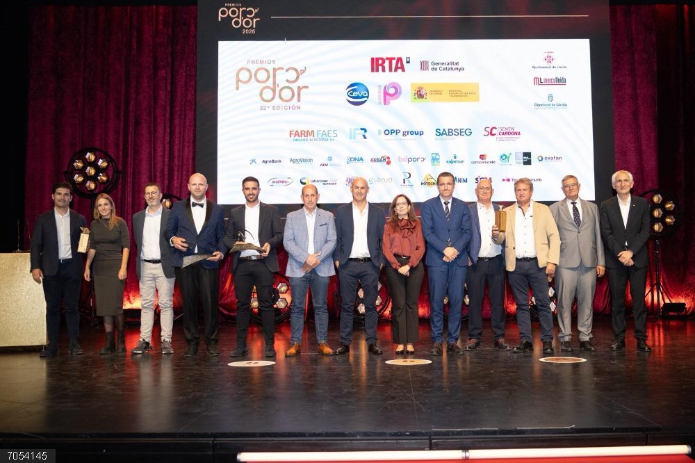 Agro.- La 32 edición de los Premis Porc d'Or en Lleida reúne a más de 900 profesionales del sector Los galardonados especiales en los Premis Porc d'Or 2025