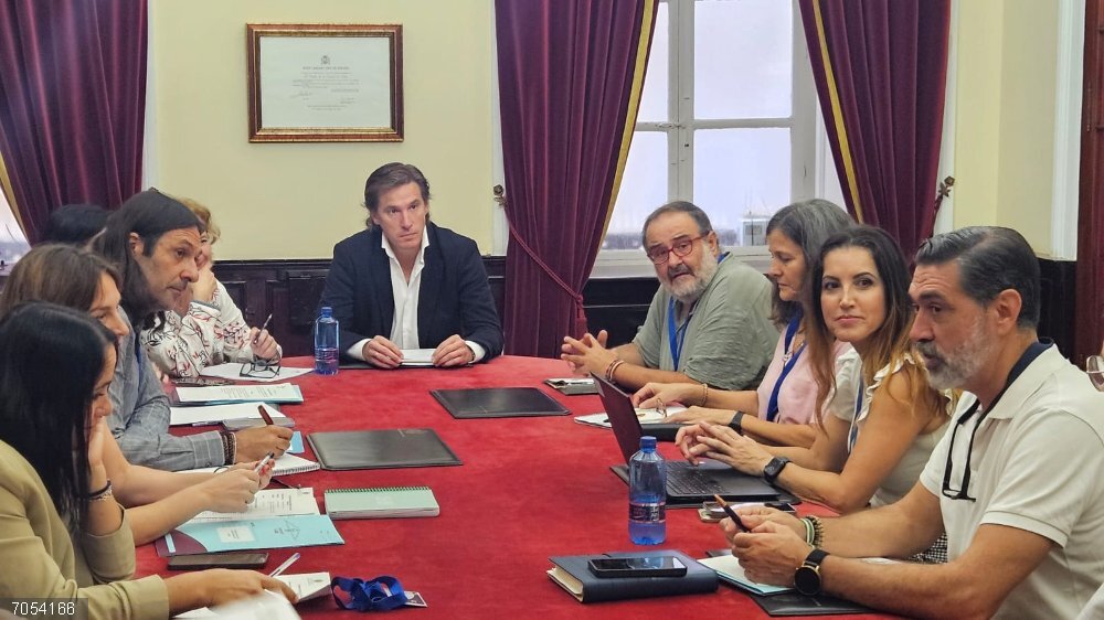 Cádiz.-El Ayuntamiento coordina a instituciones y entidades sociales para iniciar trabajos contra el absentismo escolar El teniente a alcalde del Área de Desarrollo Social, Pablo Otero, en la Comisión Municipal de Abstentismo Escolar.