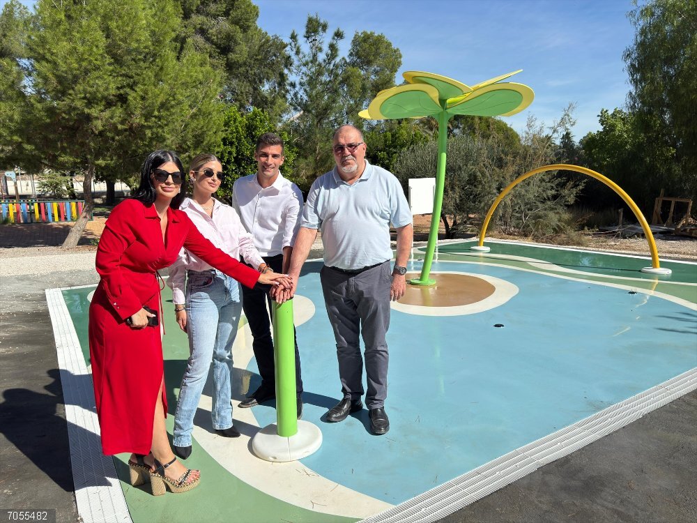 Alguazas estrena un parque acuático 'splashpark' gratuito en el Parque de La Constitución Alguazas estrena un parque acuático 'splashpark' gratuito en el Parque de La Constitución