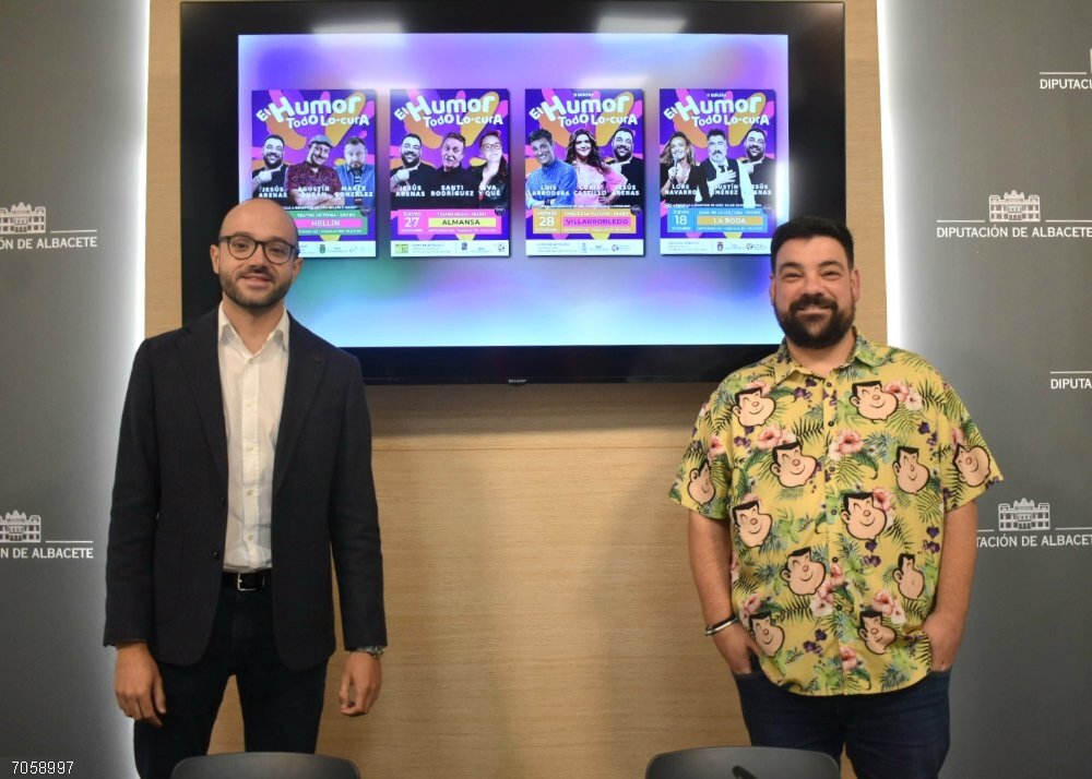 El festival 'El Humor todo Lo-cura' recorrerá con un cartel de "lujo" Albacete para concienciar sobre salud mental Presentación del festival de comedia 'El Humor todo Lo-cura'.