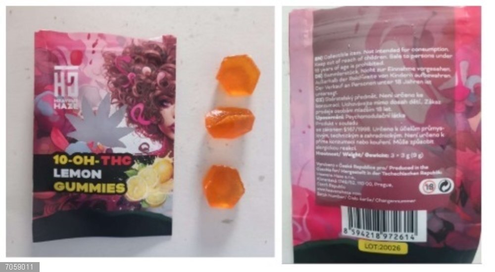 Alerta por la presencia de cannabinoides en dos productos de confitería procedentes de la República Checa Alerta por la presencia de cannabinoides en dos productos de confitería procedentes de la República Checa