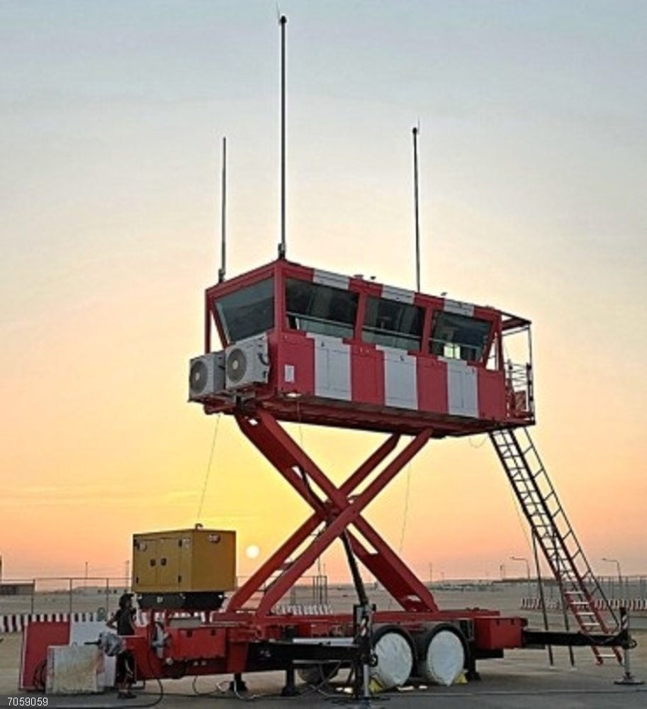 Economía.- Amper logra un contrato en Arabia Saudí para suministrar una torre móvil de control del tráfico aéreo Una torre móvil de control del tráfico aéreo de Amper