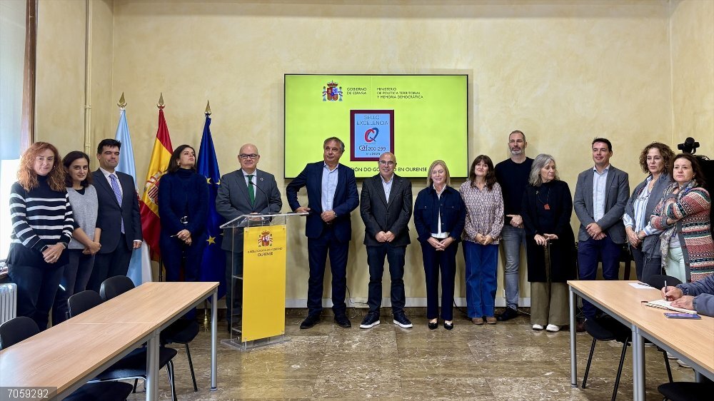 La Subdelegación del Gobierno en Ourense recibe el Sello de Excelencia por su trabajo La Subdelegación del Gobierno en Ourense obtiene el sello de excelencia