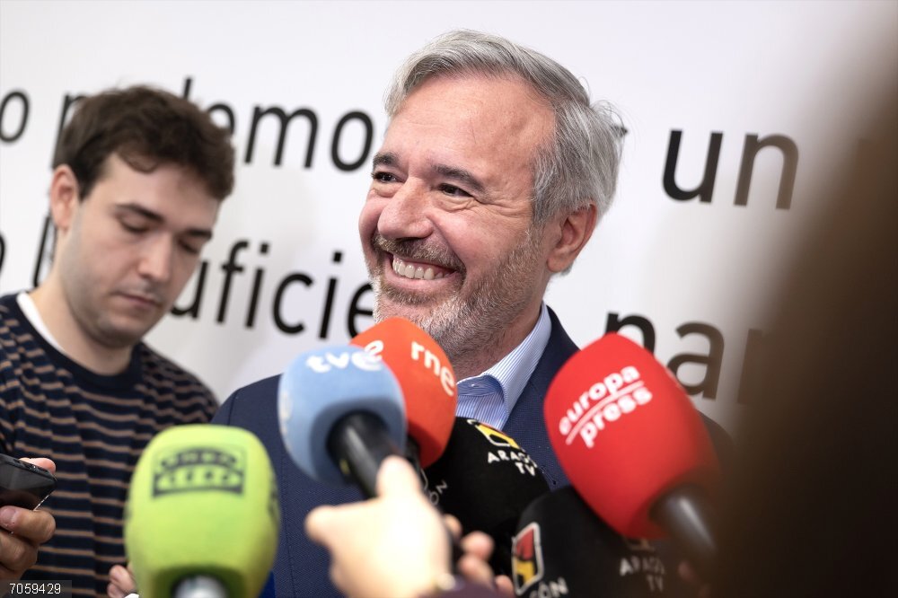 Azcón advierte a Alegría, nueva secretaria de Política Autonómica del PSOE: "Quien mucho abarca poco aprieta" El presidente del Gobierno de Aragón, Jorge Azcón.