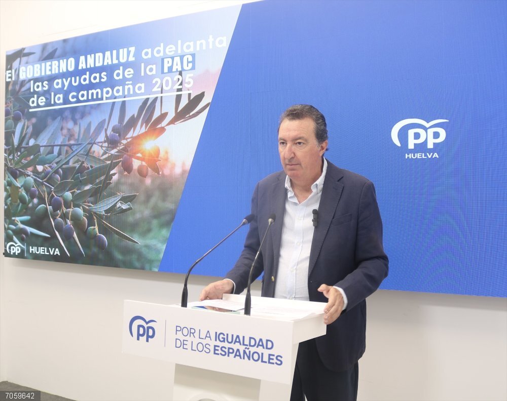 Huelva.- El PP destaca que la Junta adelante 23,5 millones de euros para los agricultores y ganaderos de Huelva El presidente del PP de Huelva y parlamentario andaluz, Manuel Andrés González.