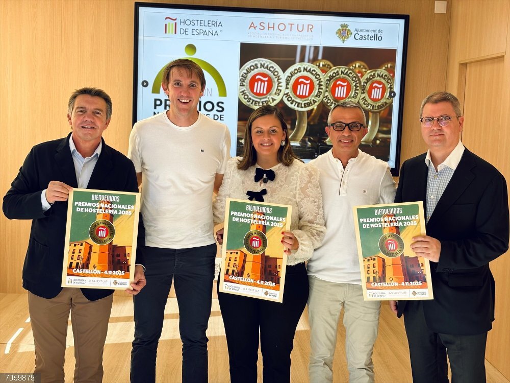 Castellón.- Castelló albergará el 4 de noviembre la XIX edición de los Premios Nacionales de Hostelería 2025 Presentación de la XIX edición de los Premios Nacionales de Hostelería 2025