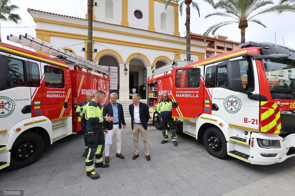 Málaga.- Marbella refuerza el parque móvil de Bomberos en el municipio con la incorporación de tres vehículos Marbella refuerza el parque móvil de Bomberos en el municipio con la incorporación de tres vehículos