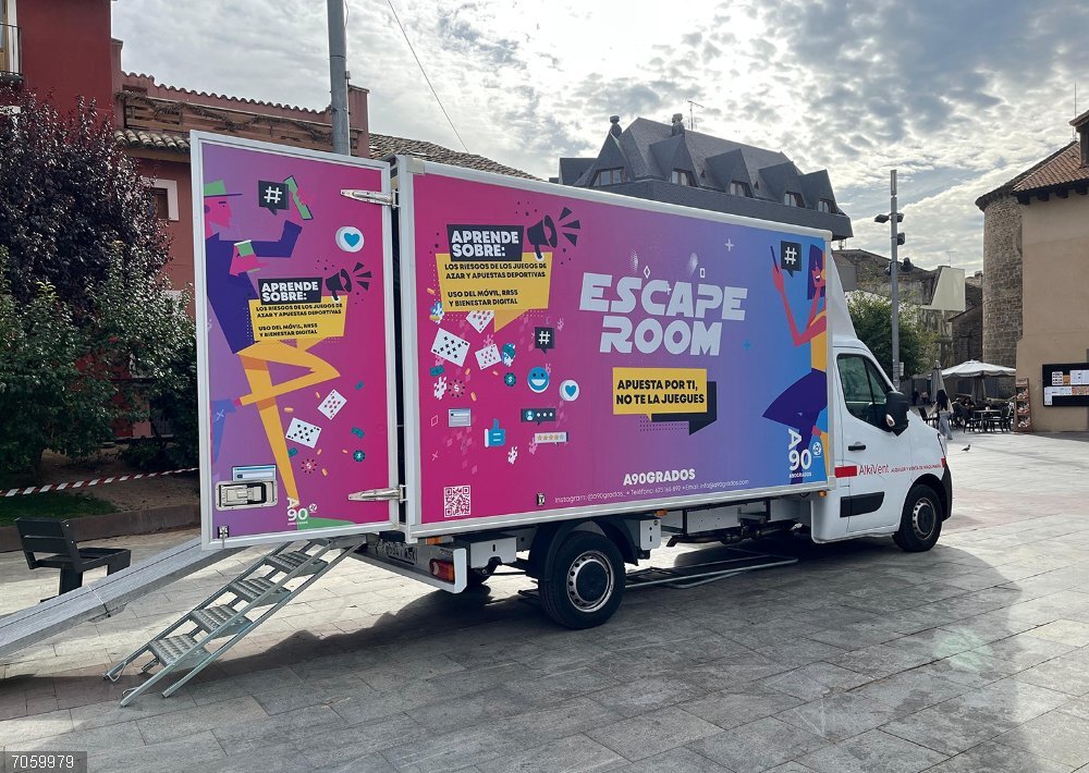 El Bosquecillo acogerá en noviembre un escape room que busca sensibilizar a jóvenes sobre "el riesgo asociado al juego" Imagen del escape room itinerante 'Apuesta por ti, no te la juegues'