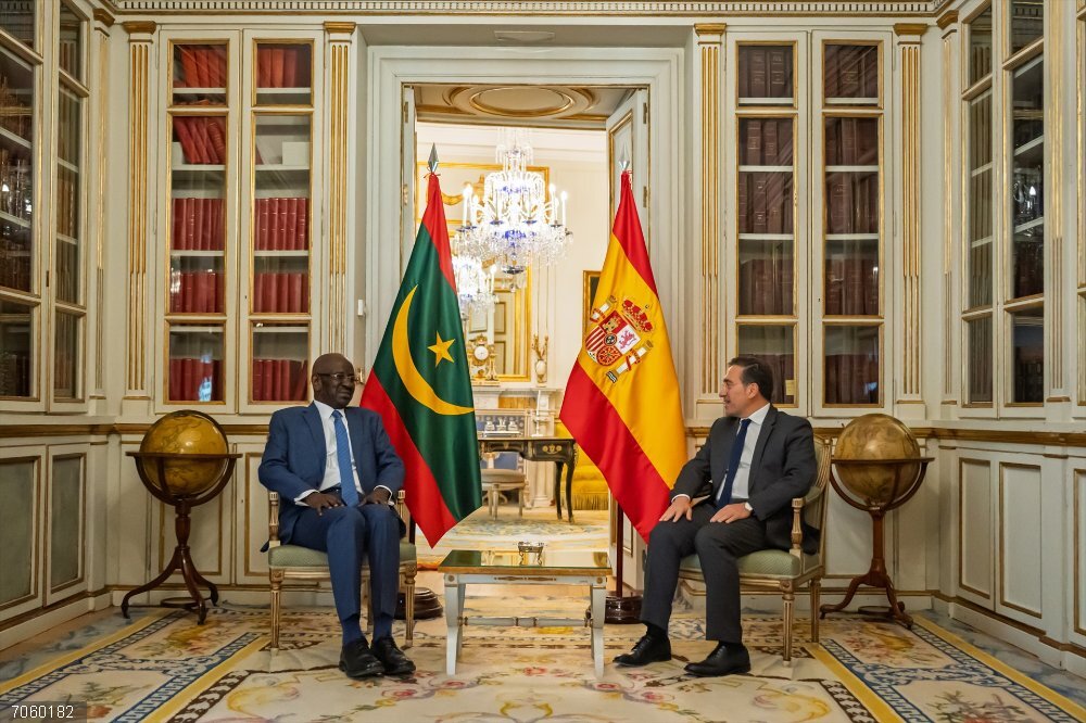 España/Mauritania.- Albares recibe al ministro de Exteriores mauritano y destaca la "buena" colaboración migratoria El ministro de Asuntos Exteriores, Unión Europea y Cooperación, José Manuel Albares, y su homólogo mauritano, Mohamed Salem Uld Merzug