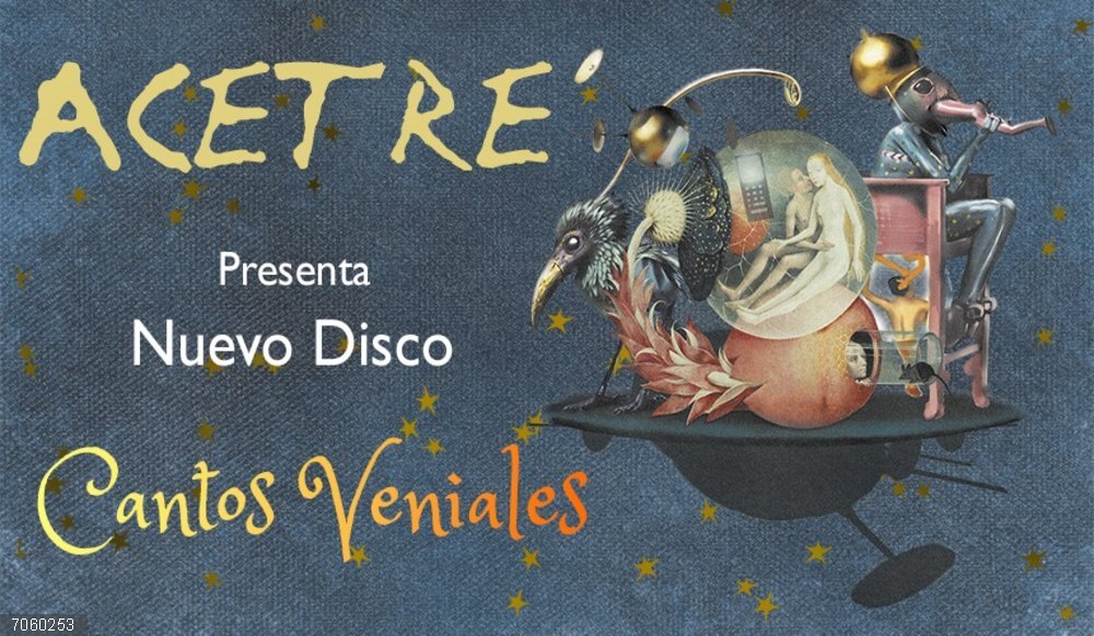 El grupo Acetre presenta su nuevo disco 'Cantos Veniales' este sábado en el Teatro López de Ayala de Badajoz Concierto de Acetre en Badajoz