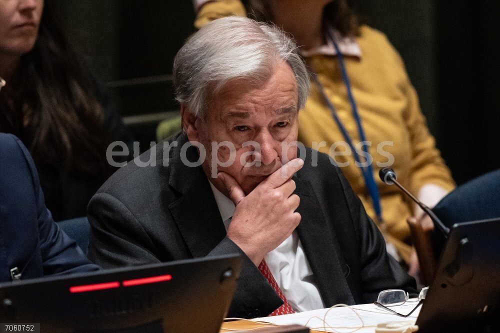 Sudán.- Guterres "condena enérgicamente" las violaciones de DDHH en El Fasher, conquistada por las RSF de Sudán September 25, 2025, New York, New York, USA: Secretary-General Antonio Guterres attends High-Level Ministerial Meeting in Support of the United Nations Relief and Works Agency for Palestine Refugees in the Near East at UN Headquarters in New York, NY on September 25, 2025 during 80th session of the General Assembly