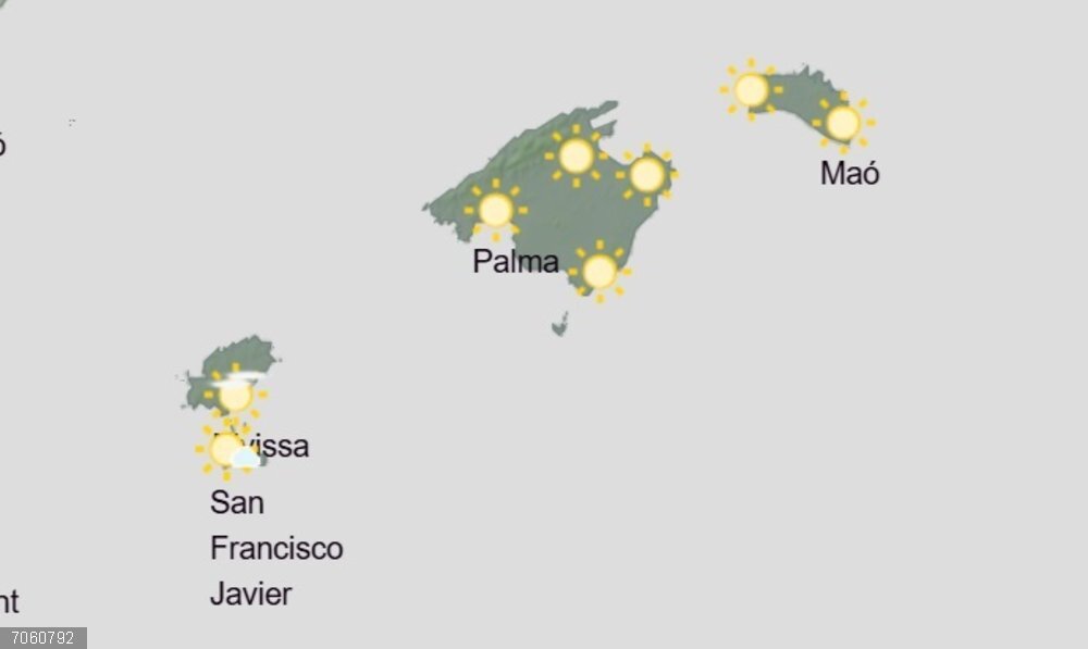 Predicción meteorológica para hoy, martes 28 de octubre, en Baleares: cielo poco nuboso El tiempo hoy, martes 28 de octubre, en Baleares.