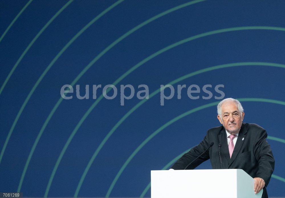 Conde-Pumpido inaugura la VI Conferencia Mundial de Justicia Constitucional El presidente del Tribunal Constitucional, Cándido Conde-Pumpido, ofrece una rueda de prensa durante la VI Conferencia Mundial de Justicia Constitucional, en IFEMA, a 18 de octubre de 2025, en Madrid (España). Representantes de tribunales y cortes de 85 países de todos los continentes se reúnen esta semana en Madrid, con el Tribunal Constitucional (TC) como anfitrión, en la VI Conferencia Mundial de Justicia Constitucional bajo el título ‘Los derechos humanos de las generaciones futuras’.