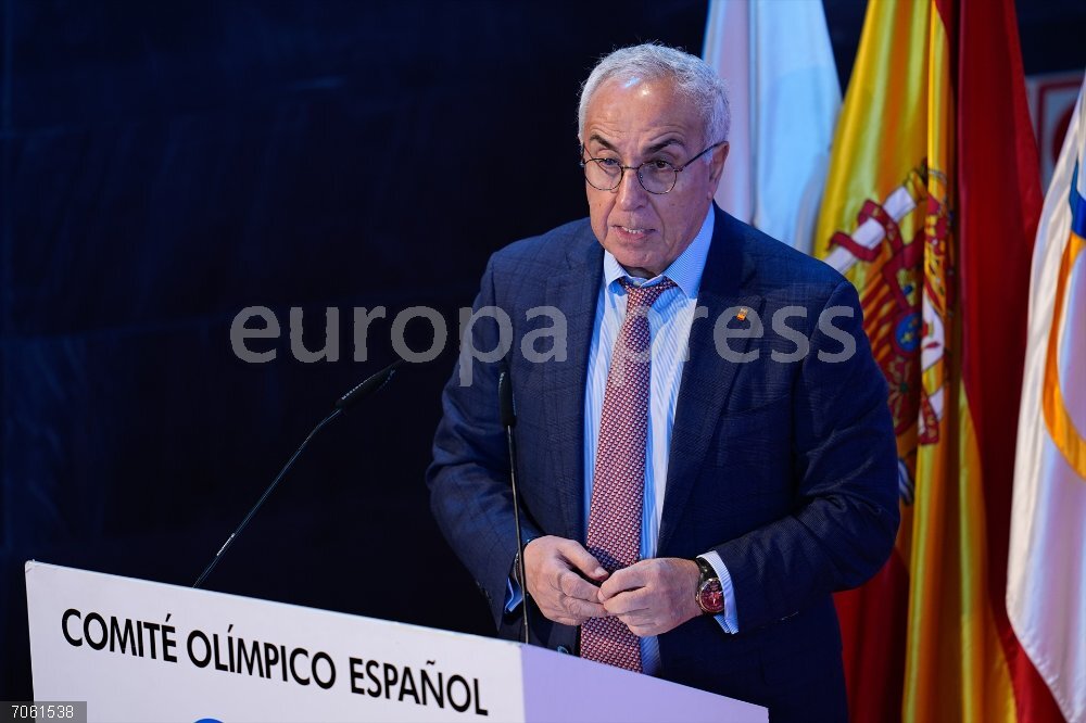 Presentation of the Royal Spanish Federation of Winter Sports Alejandro Blanco, President of the Spanish Olympic Committee COE, attends during the presentation of the National teams 2025 /2026 of the Royal Spanish Federation of Winter Sports at COE headquarters on October 28, 2025, in Madrid, Spain.