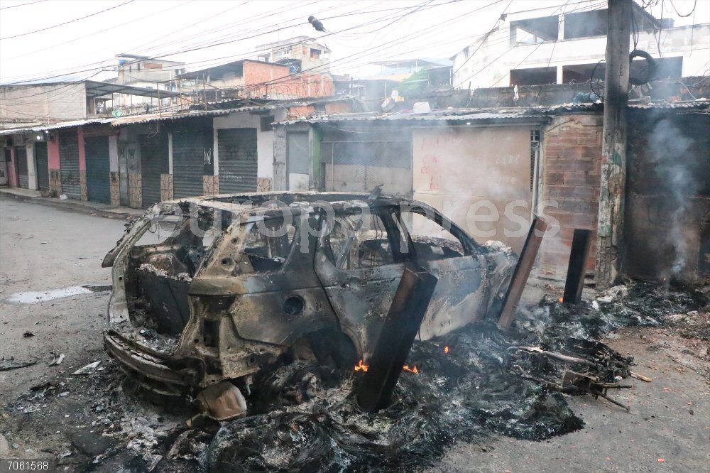 Operation In The Penha And Alemao Complexes October 28, 2025, Rio De Janeiro, Rio De Janeiro, Brasil: Rio de Janeiro (RJ), 10/28/25 - Police/Security - Mega-operation with the support of 2,500 police officers, in the Penha and Alemao complexes, to combat trafficking and vehicle theft, this Tuesday, October 28, 2025. (Foto: JosàLucena/Thenews2/Zumapress),Image: 1048749301, License: Rights-managed, Restrictions: , Model Release: no, Credit line: Jose Lucena / Zuma Press / ContactoPhoto
Editorial licence valid only for Spain and 3 MONTHS from the date of the image, then delete it from your archive. For non-editorial and non-licensed use, please contact EUROPA PRESS.