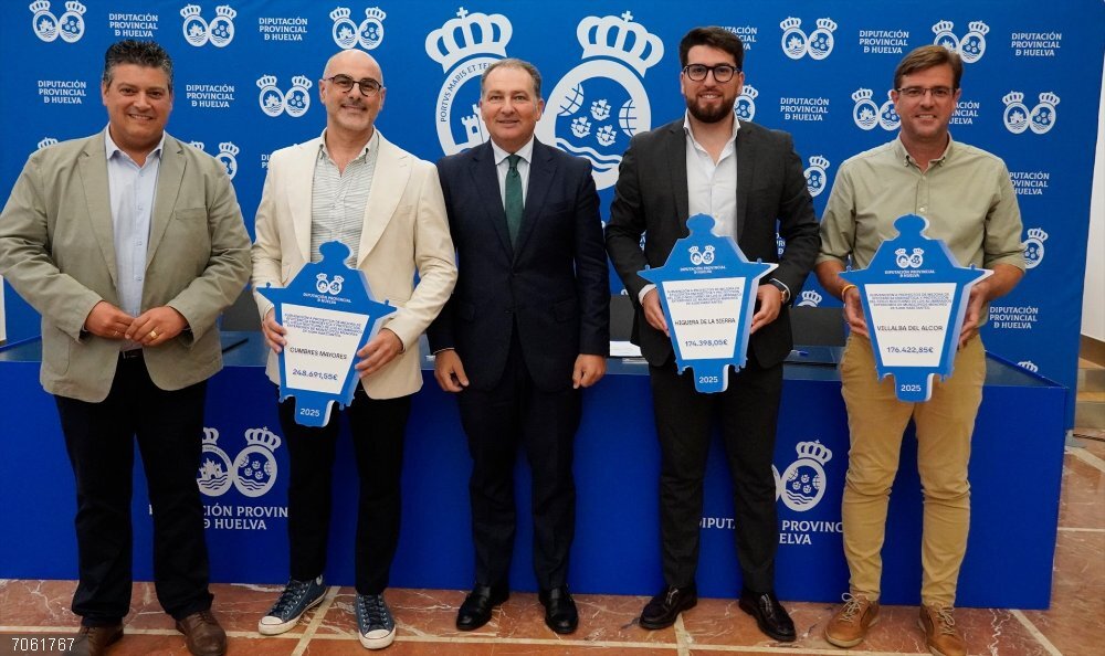 Huelva.-AndalucíaVerde.-Diputación destina 600.000 euros a eficiencia energética en Villalba, Higuera y Cumbres Mayores Entrega de las ayudas para proyectos de eficiencia energética a Villalba del Alcor, Higuera de la Sierra y Cumbres Mayores.