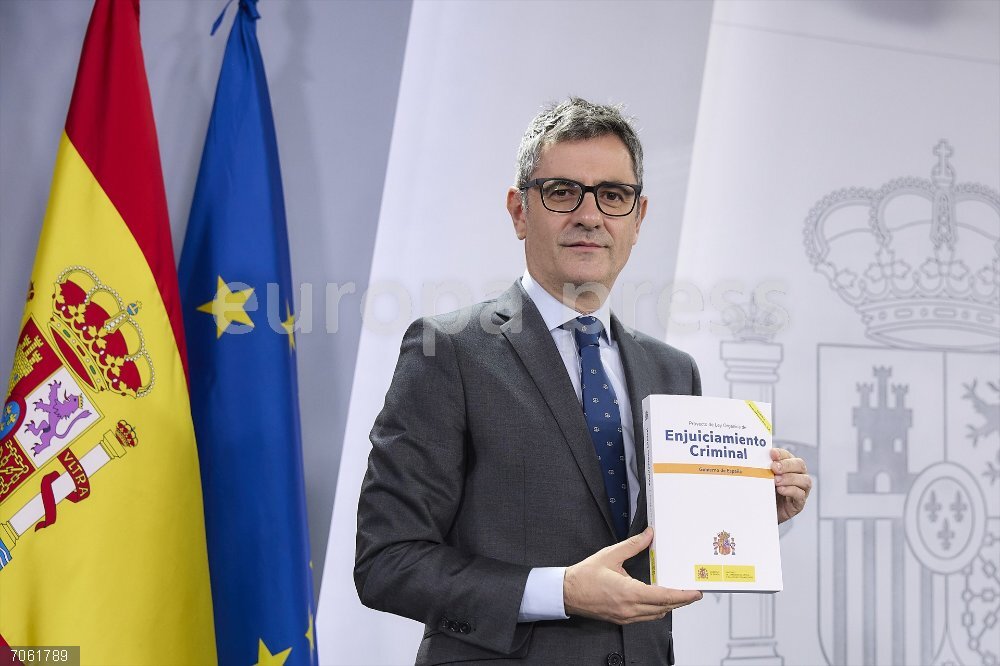 El Consejo de Ministros aprueba la reforma que deja investigaciones penales en manos de los fiscales El ministro de presidencia, justicia y relaciones con las cortes, Félix Bolaños, durante una rueda de prensa posterior a la reunión del Consejo de Ministros, en el Palacio de la Moncloa, a 28 de octubre de 2025, en Madrid (España). El Consejo de Ministros aprueba la reforma de la Ley de Enjuiciamiento Criminal (Lecrim).