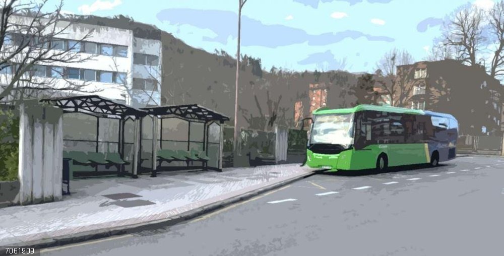 Langreo.- Asturias licita dos intercambiadores en Sama y Riaño con una inversión superior a 725.000 euros Lugar donde se ubicará el intercambiador del hospital Valle del Nalón.
