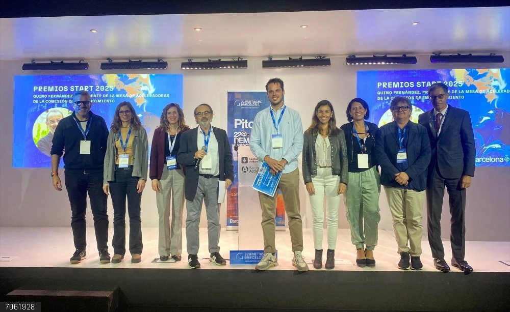 Entrega de los premios Start 2025 al ceo de Flomics Biotech, Joao Curado Entrega de los premios Start 2025 al ceo de Flomics Biotech, Joao Curado