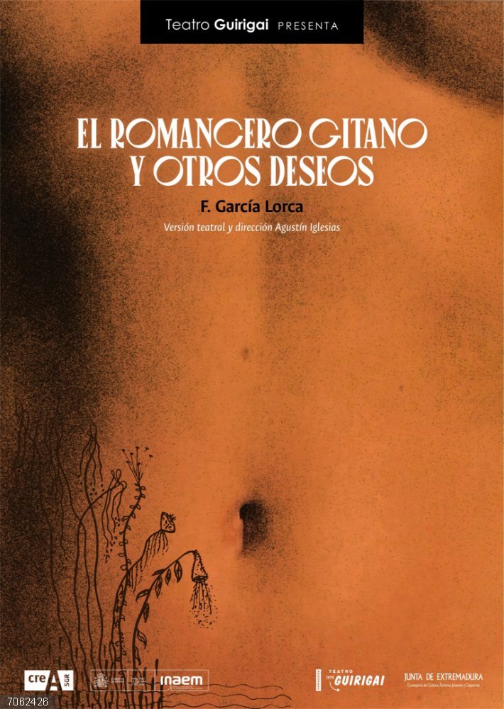 Teatro Guirigai estrena una versión de 'El Romancero Gitano' este viernes en la Nave del Duende de Casar de Cáceres Cartel de la obra de teatro