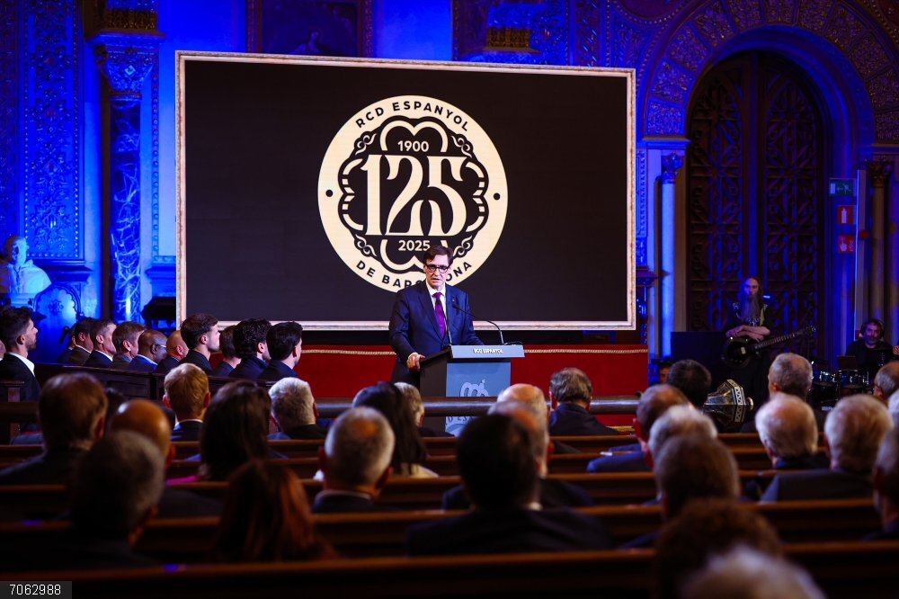 Illa afirma que el Espanyol es una "expresión de pluralidad" en Catalunya tras 125 años de historia El presidente de la Generalitat, Salvador Illa, en el acto de celebración de los 125 años de historia del RCD Espanyol