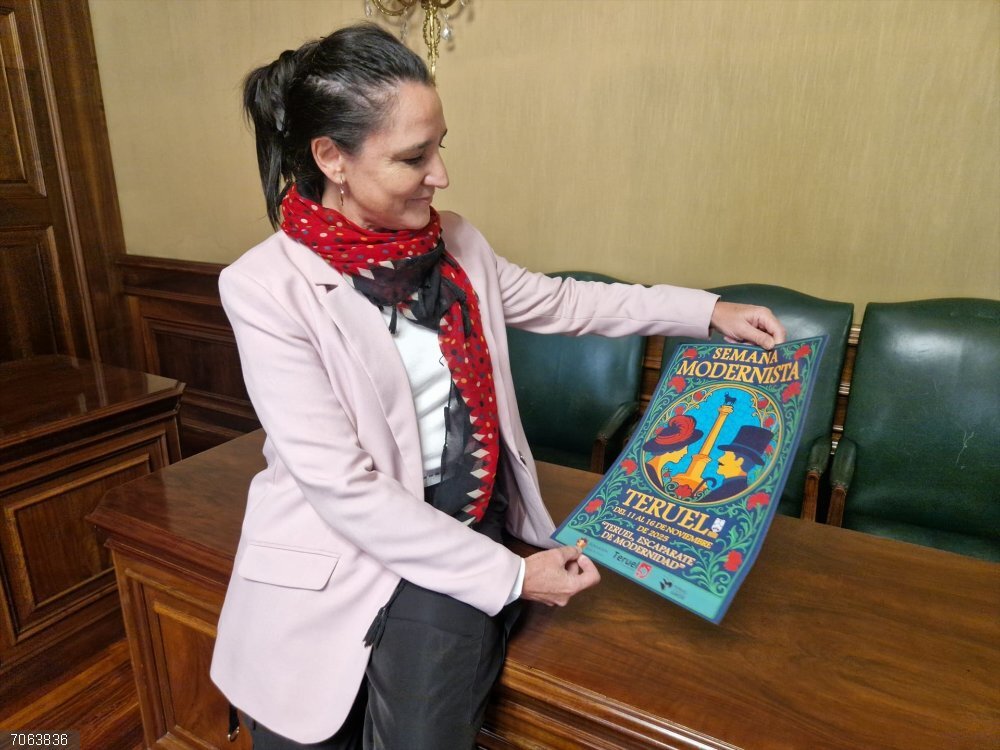 La castellonense Olga Barreda gana el I Concurso del Cartel de la Semana Modernista de Teruel Olga Barreda gana el I Concurso del Cartel de la Semana Modernista de Teruel.
