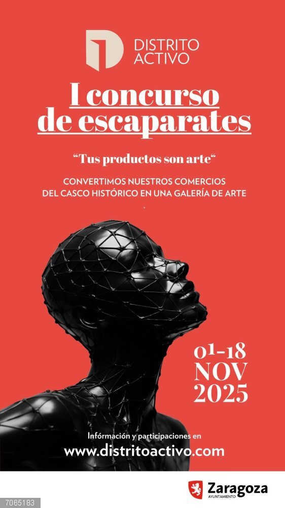 Zaragoza.- Abierto el plazo para participar en el Concurso de Escaparates del Casco Histórico Cartel del Concurso de Escaparates del Casco Histórico de Zaragoza