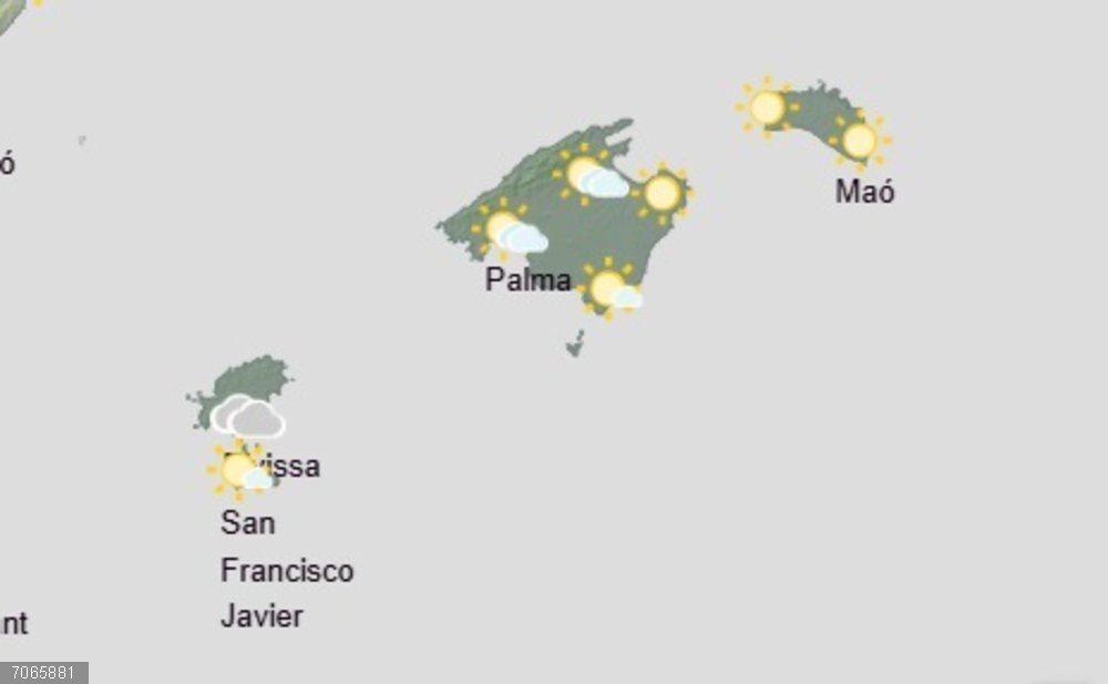 El tiempo hoy, jueves 30 de octubre, en Baleares. El tiempo hoy, jueves 30 de octubre, en Baleares.