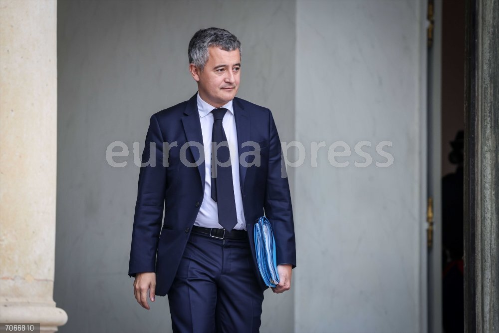 Francia.- El ministro de Justicia francés visita en prisión al expresidente Sarkozy October 29, 2025, Paris, France, FRANCE: Paris, France le 29 octobre 2025 - Sortie du conseil des ministres au palais de l Elysee - Exit of the Council of Ministers at the Elysee Palace.Ici M. Gerald DARMANIN, garde des Sceaux, ministre de la Justice