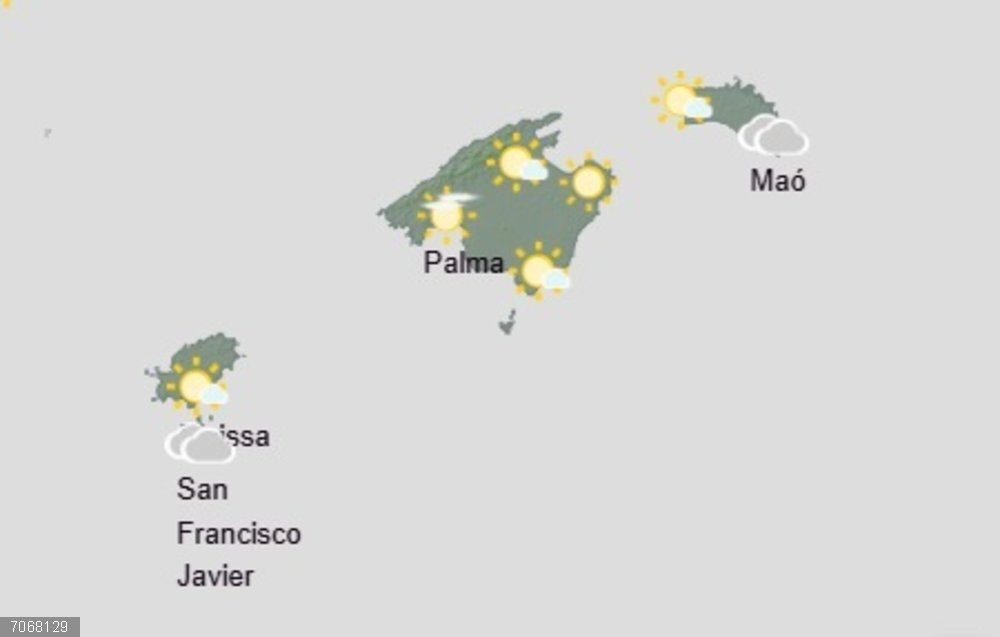 El tiempo hoy, viernes 31 de octubre, en Baleares. El tiempo hoy, viernes 31 de octubre, en Baleares.