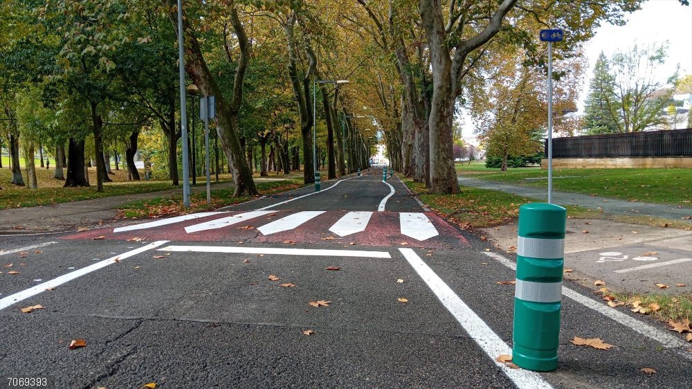 Reabierta la carretera del campus de la Universidad de Navarra en su sentido único definitivo Carretera del campus de la Universidad de Navarra