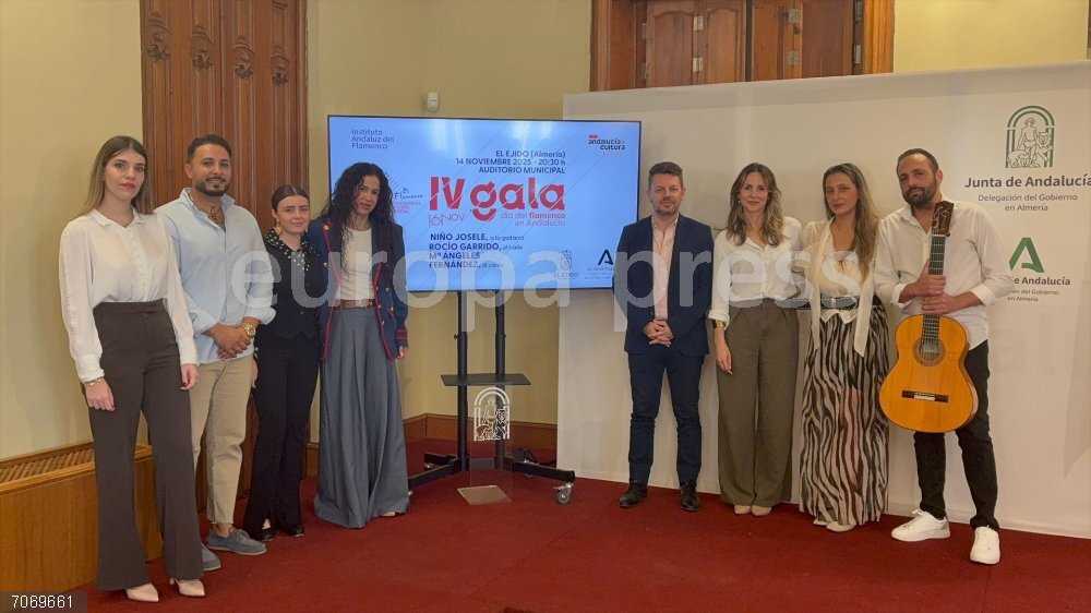 Almería.-El Ejido acogerá una gala para conmemorar el XV Aniversario del Flamenco como Patrimonio de la Humanidad Presentación de la gala con motivo del XV Aniversario del Flamenco como Patrimonio de la Humanidad.