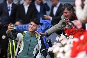 Numerosos rostros conocidos apoyan a Carlos Alcaraz en el Mutua Madrid Open