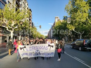 Manifestación recorre el centro de Logroño para seguir luchando "por la igualdad y justicia de las mujeres lesbianas"