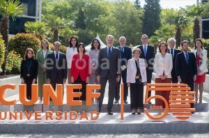 Felipe VI preside el acto institucional conmemorativo del 50º aniversario de CUNEF Universidad