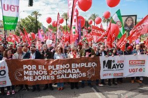 Manifestación de CCOO y UGT por el Primero de Mayo en Córdoba